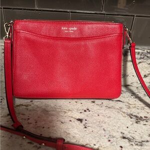 Kate Spade Cherry Red Crossbody Bag Margaux Medium